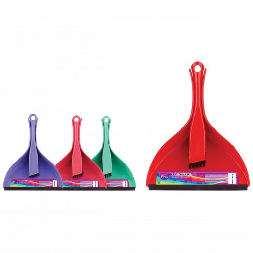 Parex Brush Set With Dustpan, Assourted Colors, 1 Piece