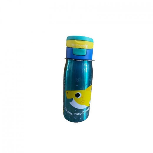 Zak Designs Reusable Water Bottle, Baby Shark Design, 13.5 Ounce