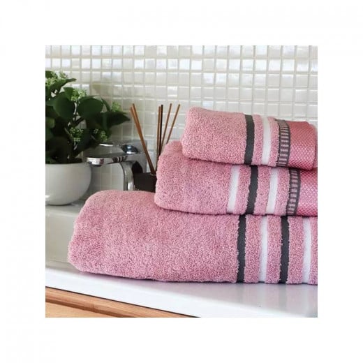 Nova Home Ombre  100% Cotton Jacquard Towel, Pink Color, Size 30*50
