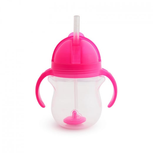 Munchkin Click Lock Weighted Flexi-Straw Cup - 207 ml (Pink)
