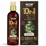 Wow Skin Science 10 in 1 Active Hair Oil With Comb, 200ml