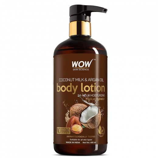 Wow Skin Science Coconut Milk & Argan Oil Body Lotion, 400ml