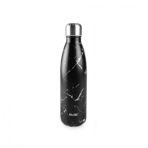 Ibili Double-Wall Thermos Bottle,Black, 500ml