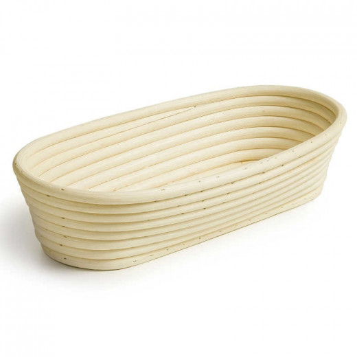 Ibili Banneton Oval Bread Basket, Beige Color, 27x13cm