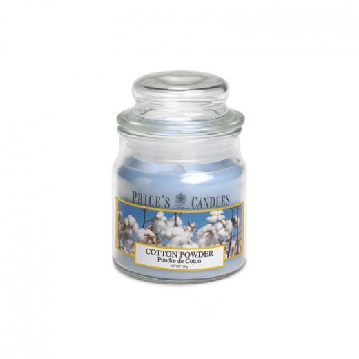 Price's Medium Scented Candle Jar With Lid, Cotton Powder
