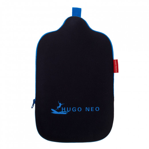 Hugo Frosch Eco Hot Water Bottle With Neoprene Cover, Black
