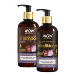 Wow Skin Science Onion Red Seed Oil Shampoo, 300ml + Onion Red Seed Oil Conditioner, 300ml