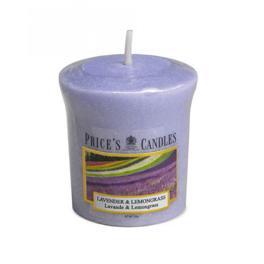 Price's Scented Votive Candle, Lavender & Lemongrass