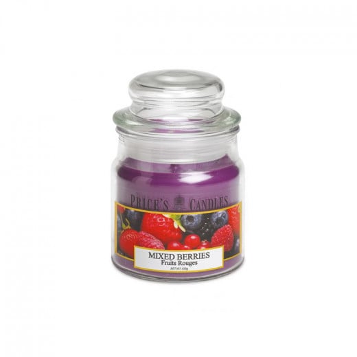 Price's Medium Scented Candle Jar With Lid , Mixed Berries