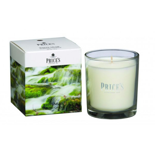 Price's Boxed Candle Jar, White Musk