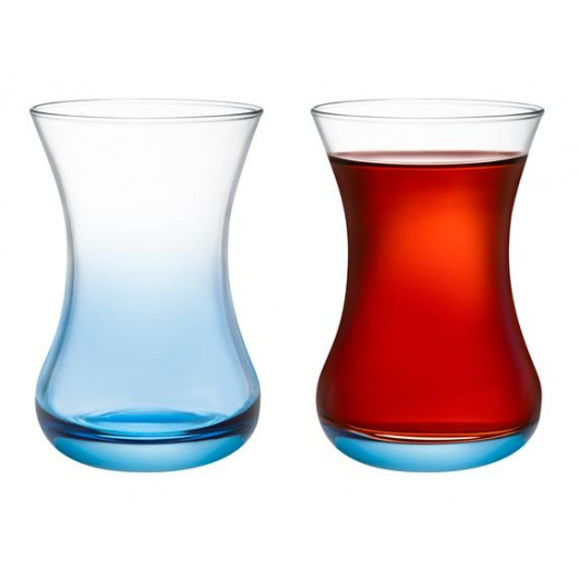 Madame Coco Lavem Blue Sky Tea Glass 155 ml Set Of 6 Pieces