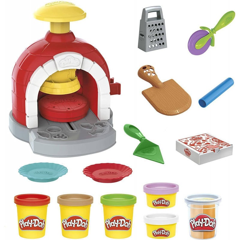 Play-Doh Kitchen Creations Pizza Oven Playset 25 + Pieces Pizza Maker Toy  Set