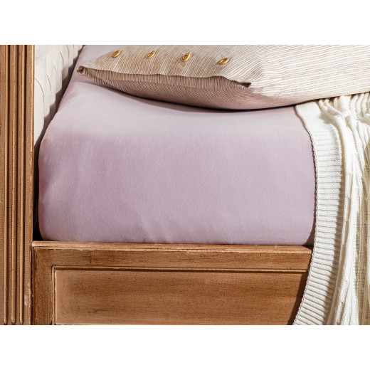Madame Coco Valeria Single Fitted Sheet - Pink Color, 160*200 Cm