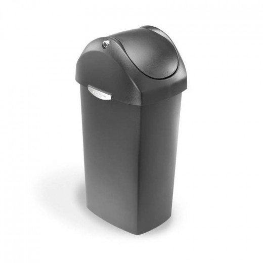 Simplehuman Plastic Trash Bin-60 L - Grey