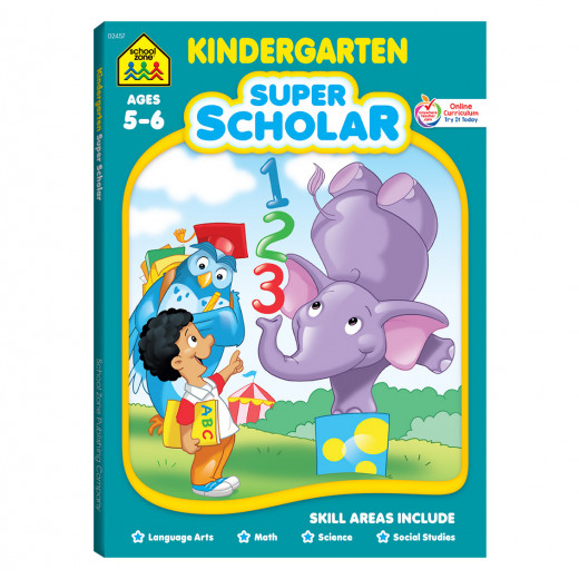 School Zone Kindergarten Super Scholar Workbook