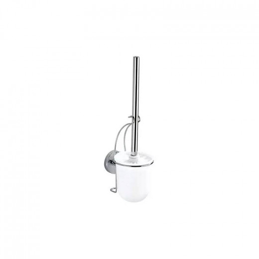 Wenko Toilet Brush Vacuum-loc, Stainless Steel - White