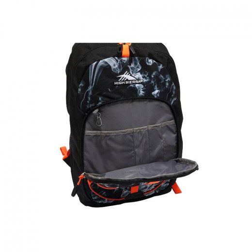 High Sierra Solid Backpack, Orange & Black