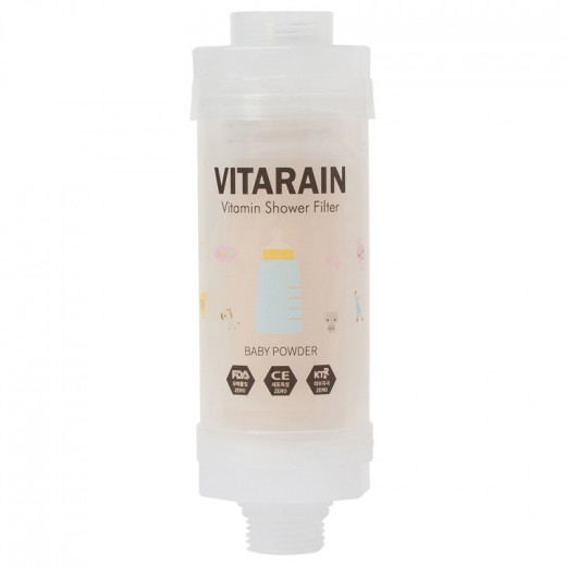 Vitarain Korean Vitamin Shower Filter, Baby Powder, 315 Gram
