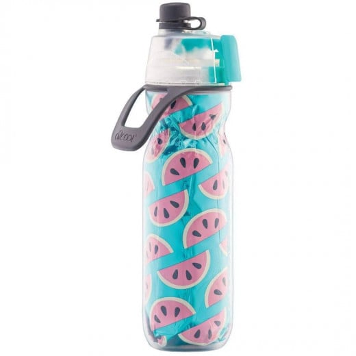 O2Cool Mist N Sip Insulated Water Bottle, Watermelon