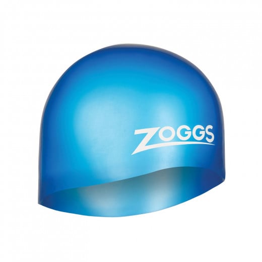 Zoggs Junior Silicone Cap For Swim, Blue Color