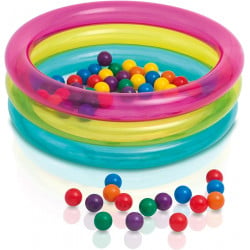 بركة الكرة القابلة للنفخ مع 50 كرة ملونة من انتكس
