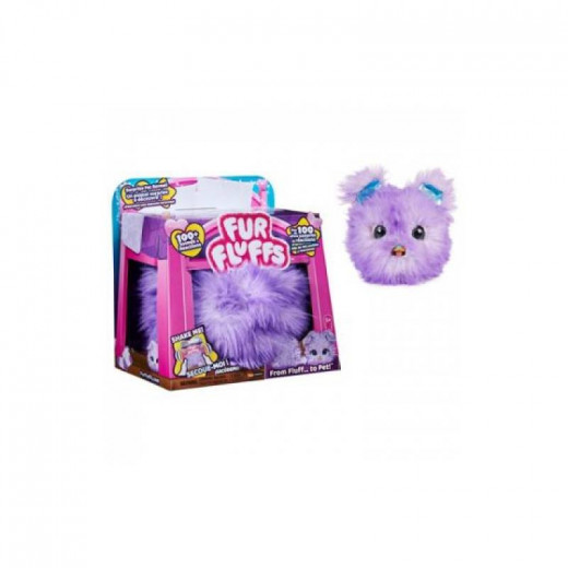 Furfluffs Kitty Fluffy Interactive Pet With Sound, Purple Color