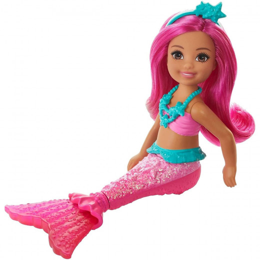 Barbie Dreamtopia Chelsea Mermaid Doll with Light Pink Hair and Tail