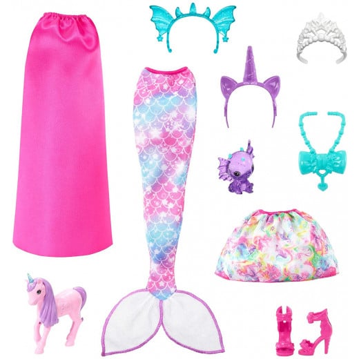 Barbie: Dress-Up Doll Mermaid Tail and Skirt