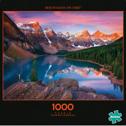Buffalo Games Reflections Mountains One Fire, 1000 Pieces