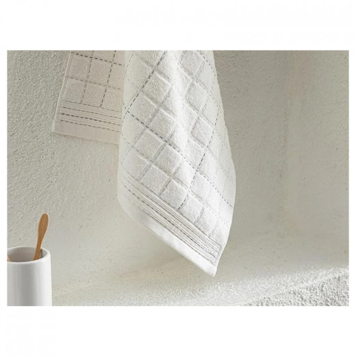 English Home Pia Cotton Face Towel, Beige Color, 50x70 Cm