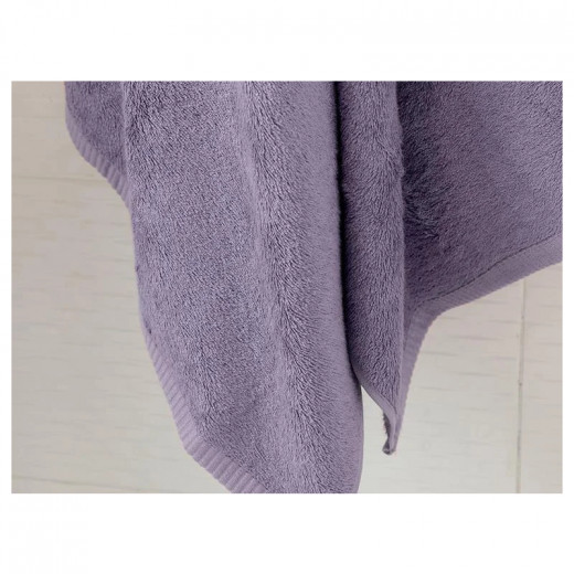 English Home Leafy Bamboo Bath Towel, Purple Color, 70*140 Cm