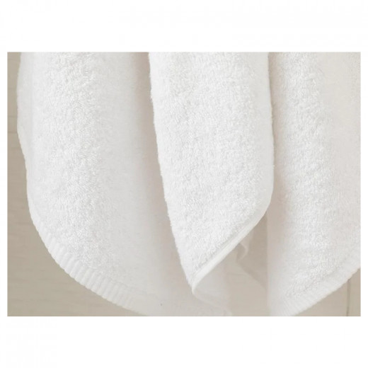 English Home Leafy Bamboo Bath Towel, White Color, 70*140 Cm