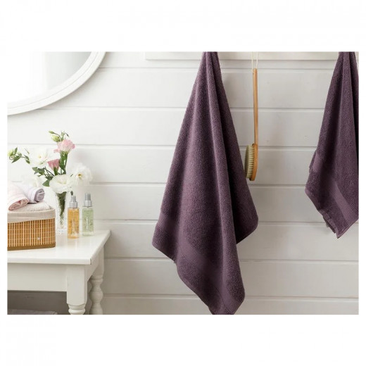 English Home Pure Basic Bath Towel, Dark Purple Color, 70*140 Cm