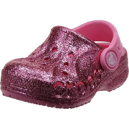 Crocs Baya Glitter Clog K, Pink Color, Size 32