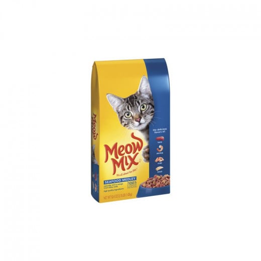 Meow Mix Seafood Medley Dry Cat Food, 1.42 Kg