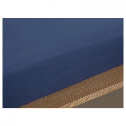 English Home Plain Cotton Double Size Bed Sheet, Blue Color,160*240 Cm
