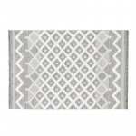 English Home Moroccan Embroidered Carpet, White & Grey Color, 154*230 Cm