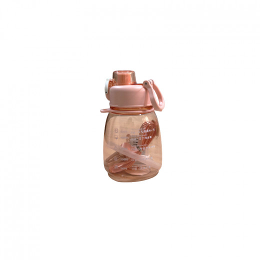 Water Bottle, Peach Color 600 Ml