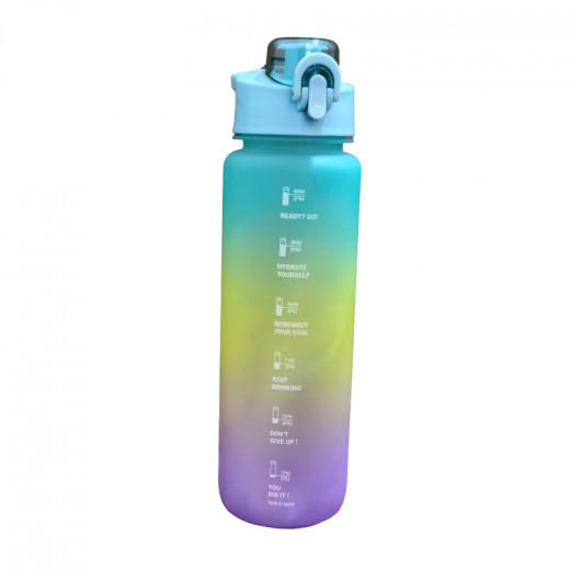 Water Bottle, Purple & Green 1000 Ml