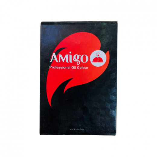 Amigo Professional Oil Paint Color, 3 Pieces, 205 Red