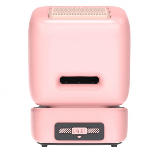 Divoom Ditoo Bluetooth Speaker With Mic Pixel Display Karaoke Microphone, Pink Color