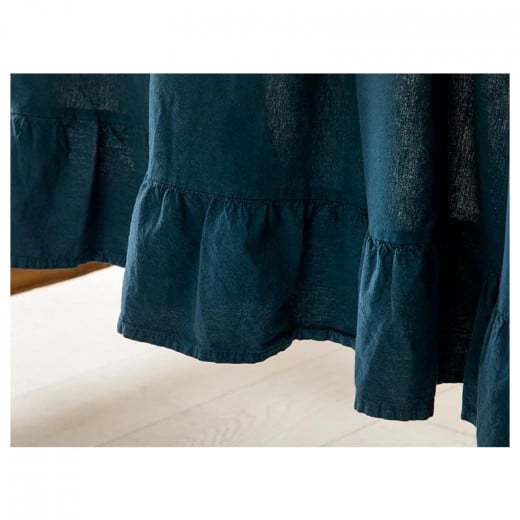 English Home Cotton With Frills Table Cloth, Blue Color, 160*240 Cm