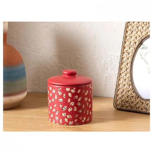 English Home Dotty Scented Candle, Red Color, 260 Gr