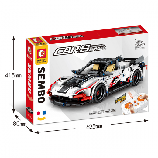 Sembo Block | Cars Building Block With Remote Control, 554 Pieces
