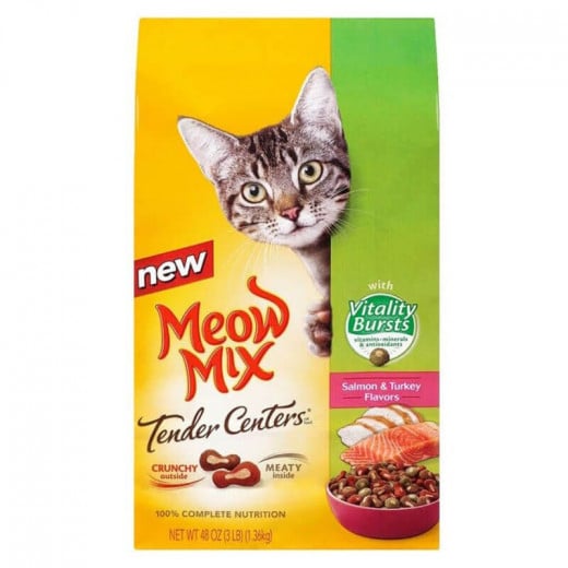 Meow Mix Meow Mix Tender Centers - Salmon & Turkey Flavor, 1.36 Kg