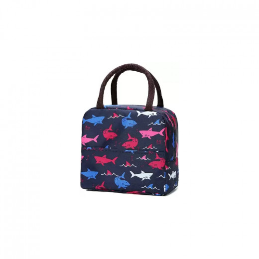 Lunch Bag Insulated Cooler Bag, Whale Design