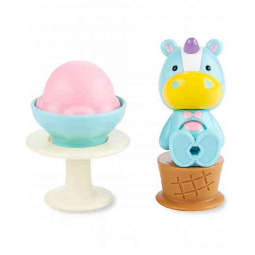 Skip Hop Zoo Ice Cream Shoppe Playset Toy, Unicorn