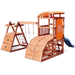 Little Tikes Real Wood Adventures Wildcat Falls Wooden Playground Set