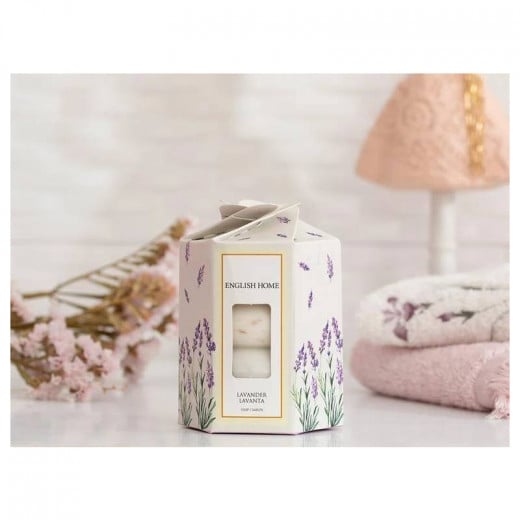 English Home Solid Soap Lavender, White Color, 4x45 g