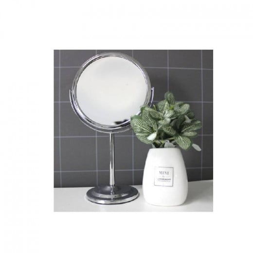 ARMN Delta Countertop Vanity Mirror, Nickel Color